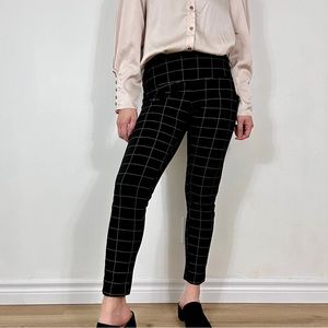 *Alexander Jordan Black Plaid Skinny Pant